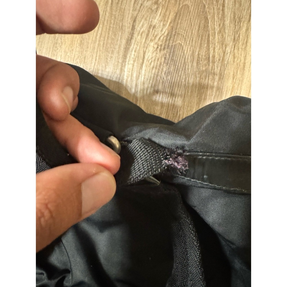 PRADA Vintage Black Tessuto Nylon Backpack Medium Triangle Logo Bag Italy 31 - Picture 13 of 16